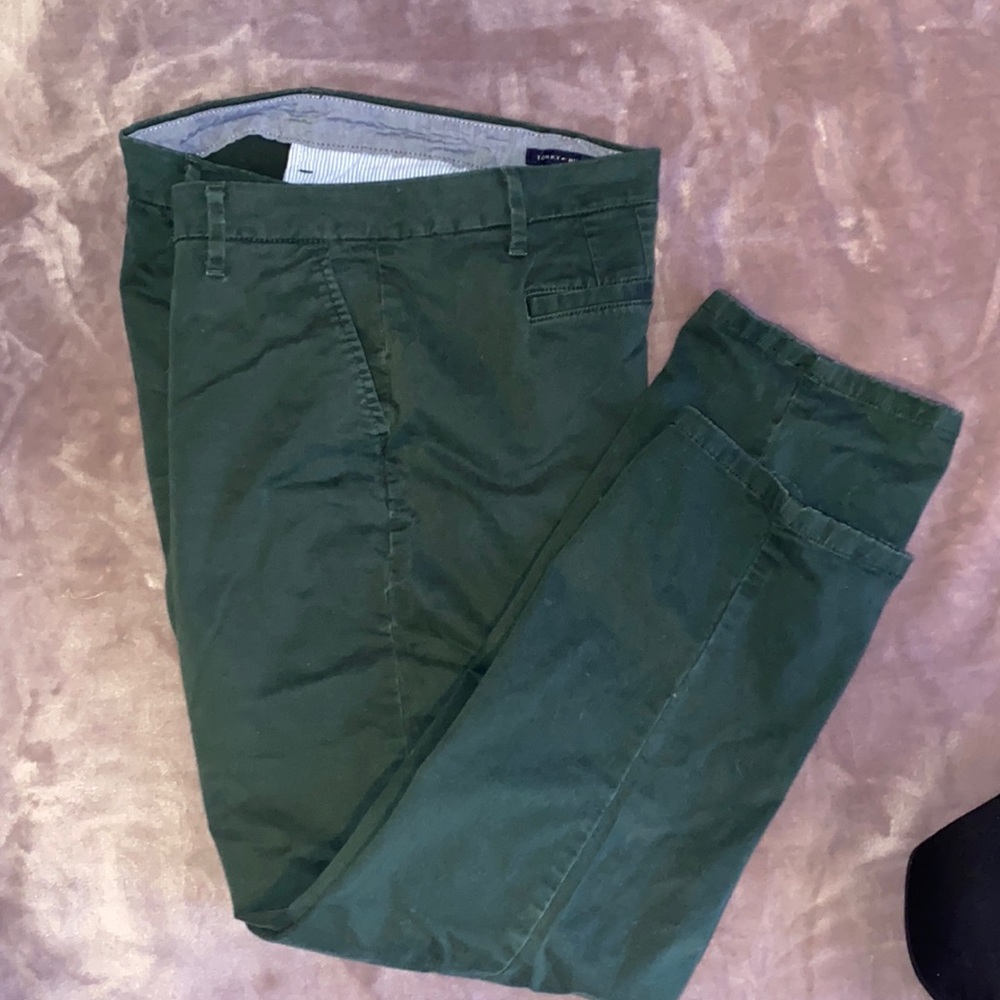 Dark Green Tommy Hilfiger Chino Pants Regular Length Women’s Size 12